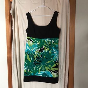 Black and Green Dress